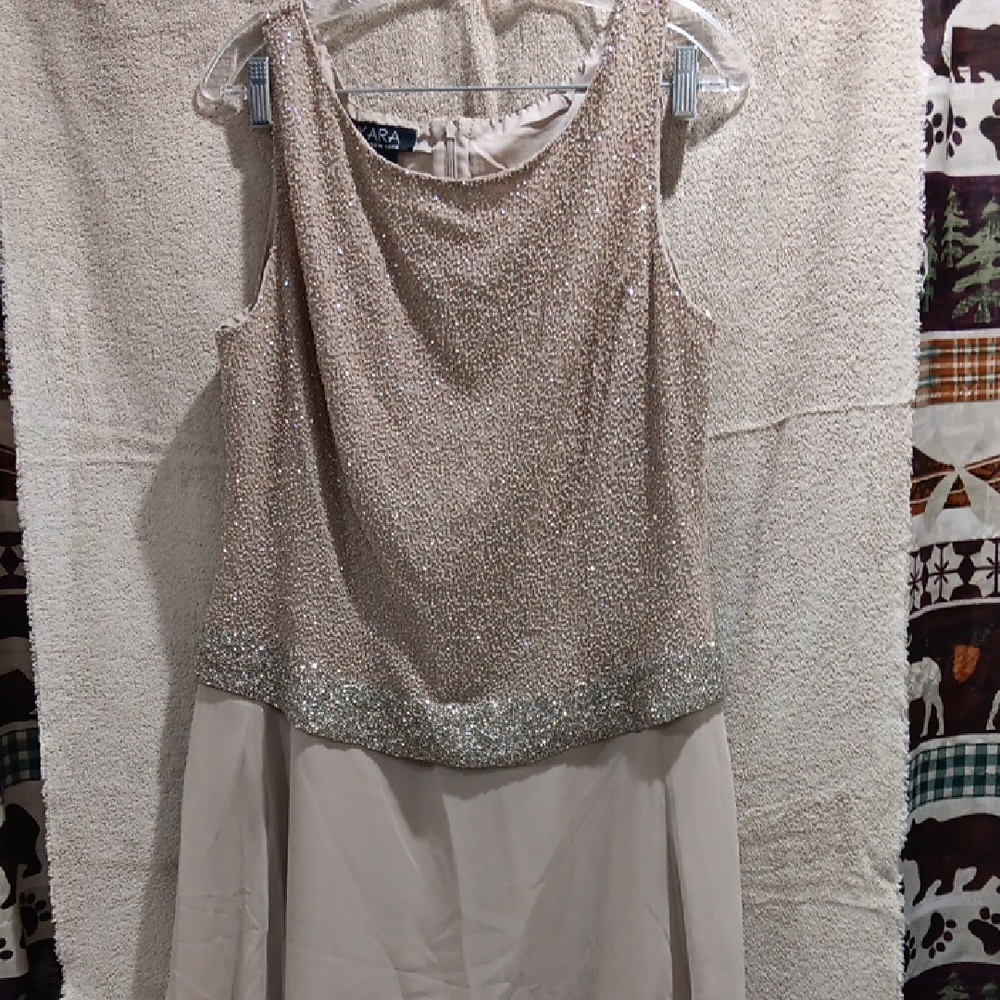 Zara Women's Sparkling Maxi Dress - Gold